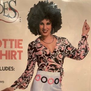 70”s disco top Brand New Charades brand size Small